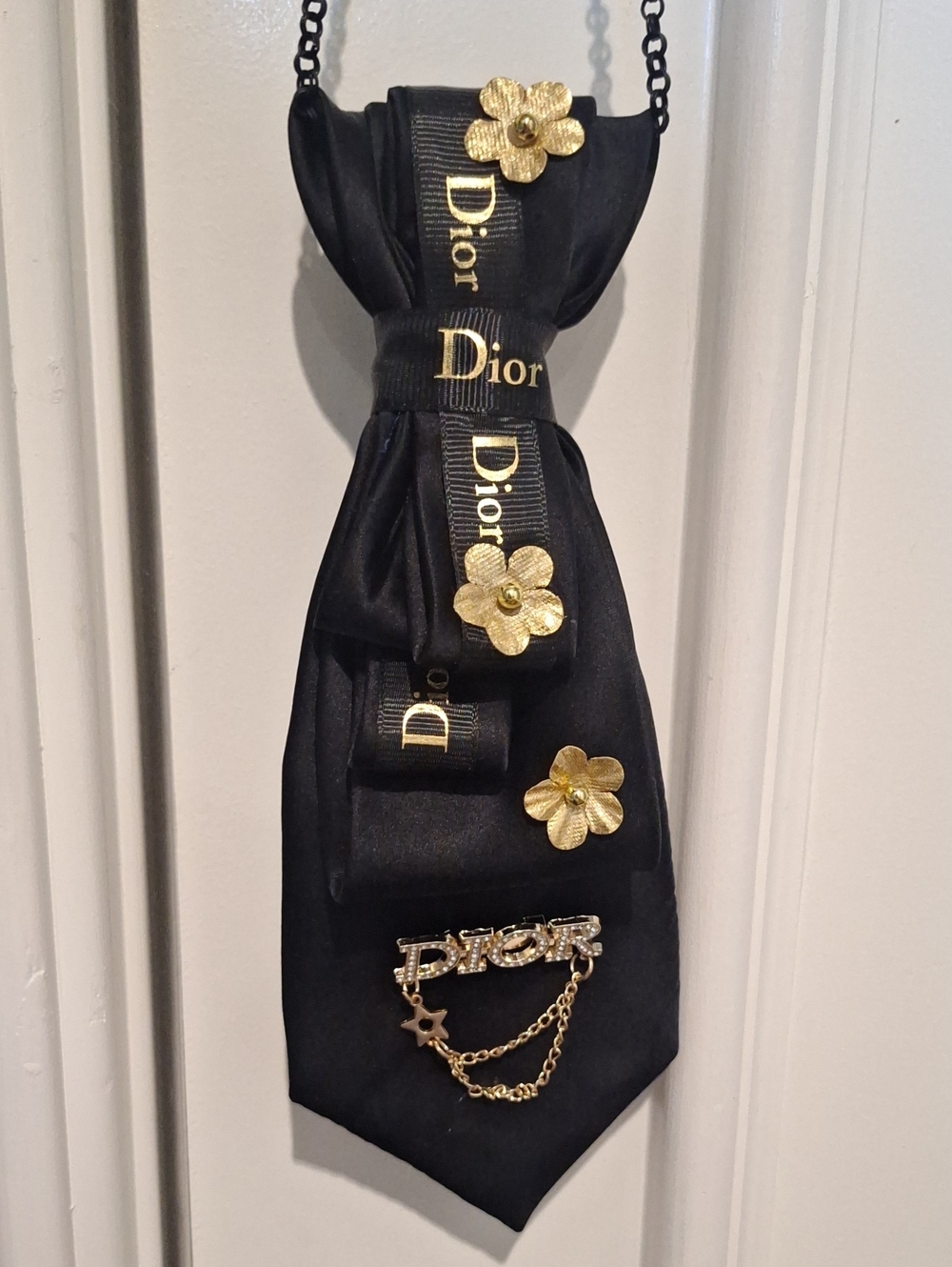 Bill Blass Upcycled Necktie Necklace
